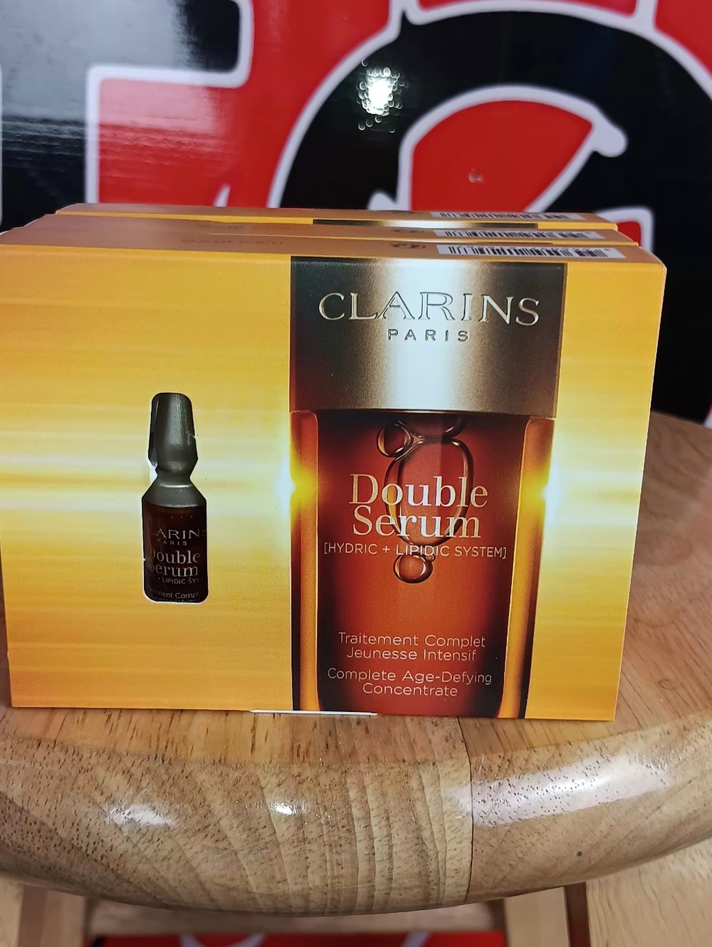 3 For $15 Clarins Double Serum - Gold, Orange and Brown Packaging